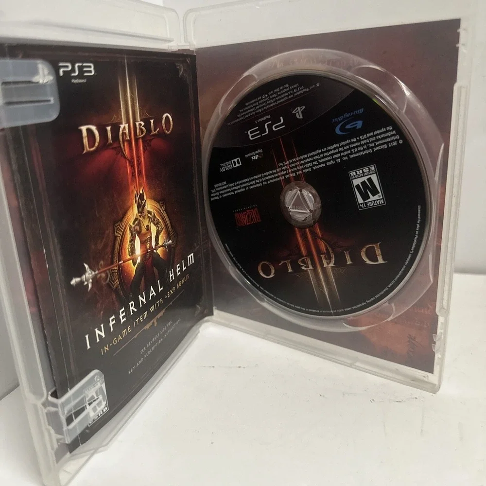 Diablo III 3 PS 3 PS3 Blizzard Entertainment RPG Infernal Helm Bonus